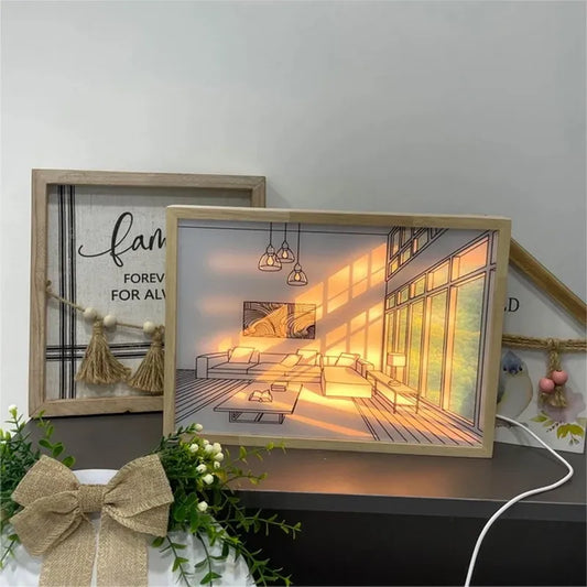 Night Light Photo Frame - D