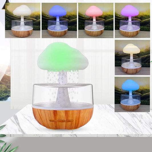 Creative Raindrop Colourful Humidifier - Rechargeable