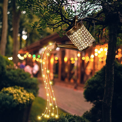 Solar Watering Can with LED Lights