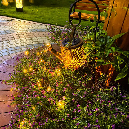 Solar Watering Can with LED Lights