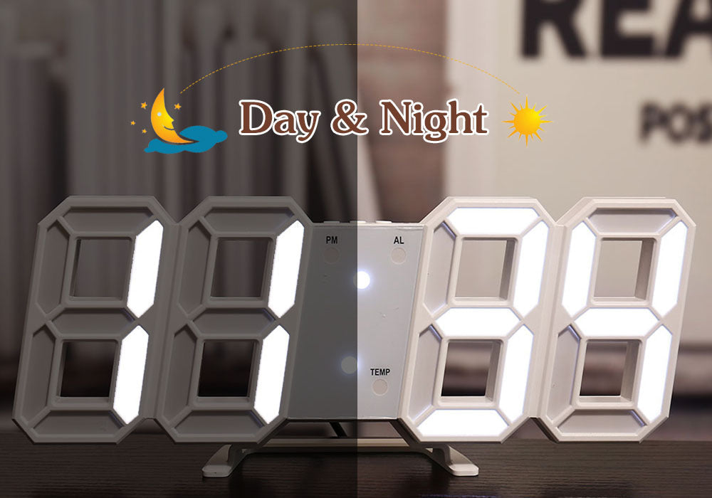 Luminous 3D LED Digital Clock