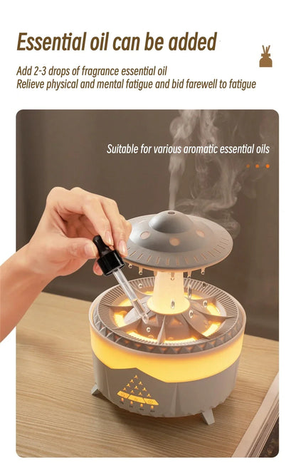 Cloud Surfing UFO Raindrop Humidifier