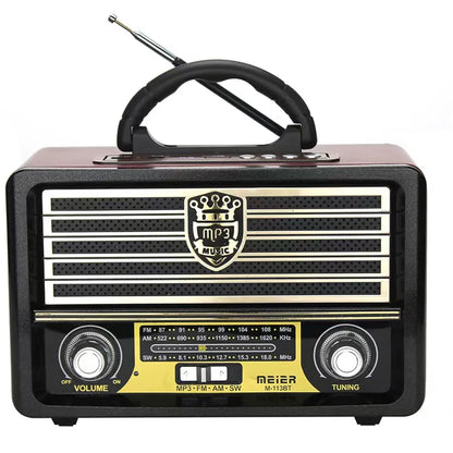 Portable Retro Bluetooth AM/FM Radio