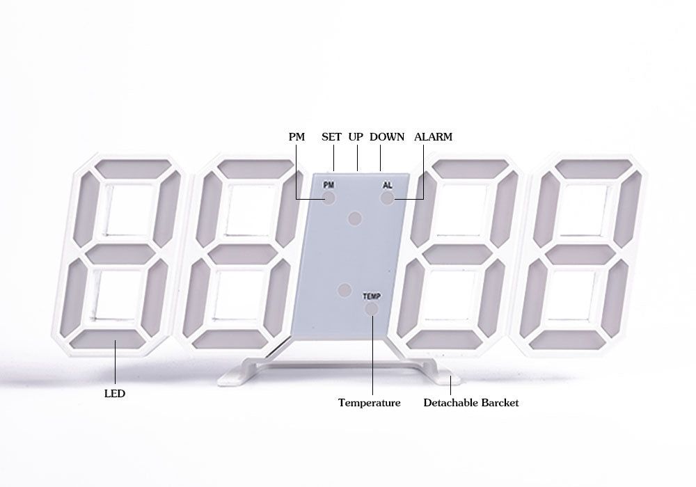 Luminous 3D LED Digital Clock