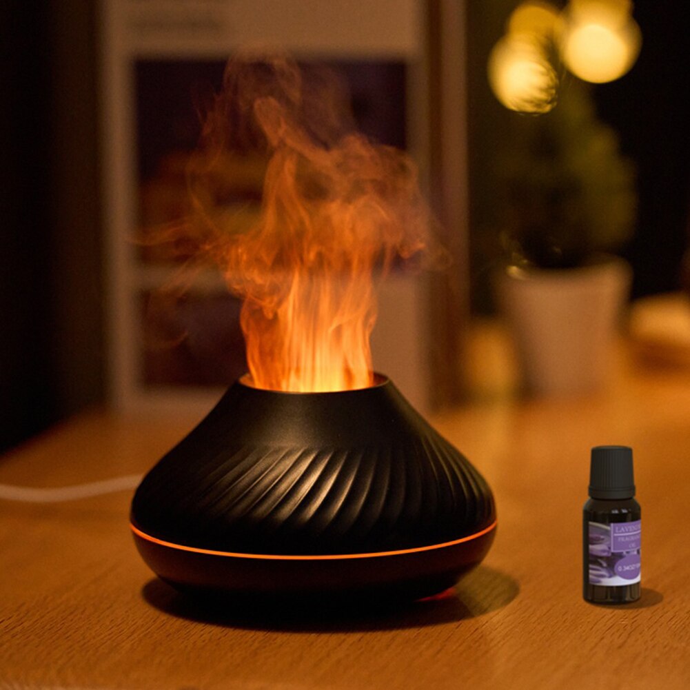 Flame Effect Air Humidifier 7 Colors Changing LED