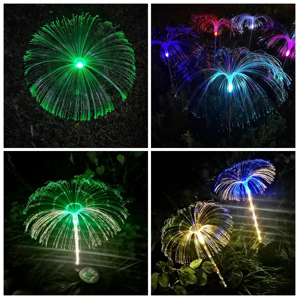 2 Pack Solar Garden Jellyfish Lights