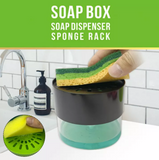 Round Liquid Press Sponge Soap Dispenser