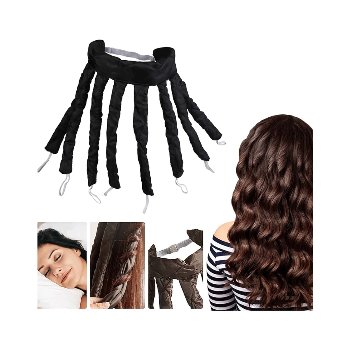 8 Claw Heatless Curls Band