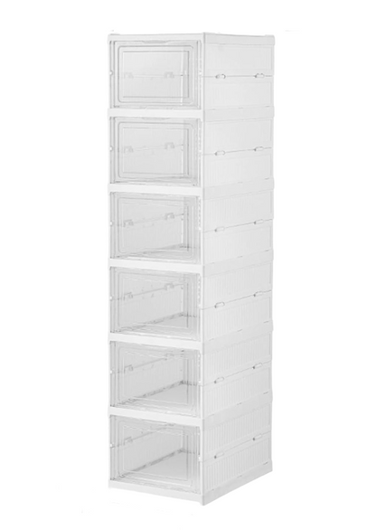 ClearView 6-Tier Shoe Rack