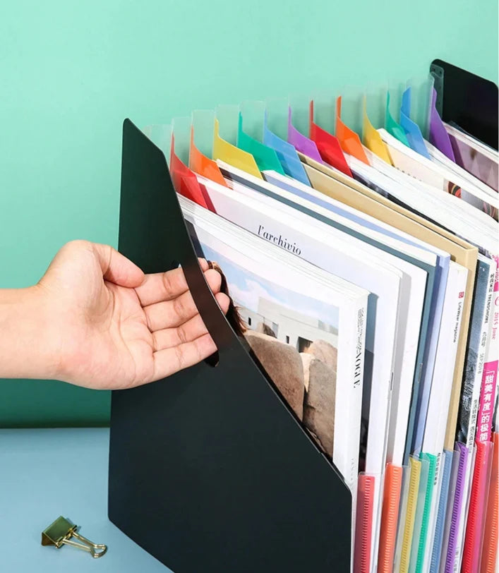 Easy Access Expandable Magazine/Book Holder