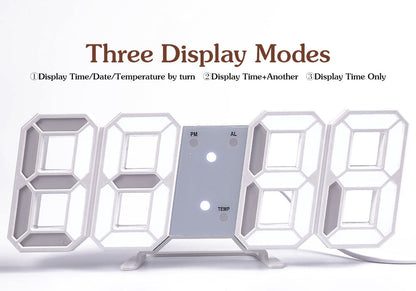 Luminous 3D LED Digital Clock