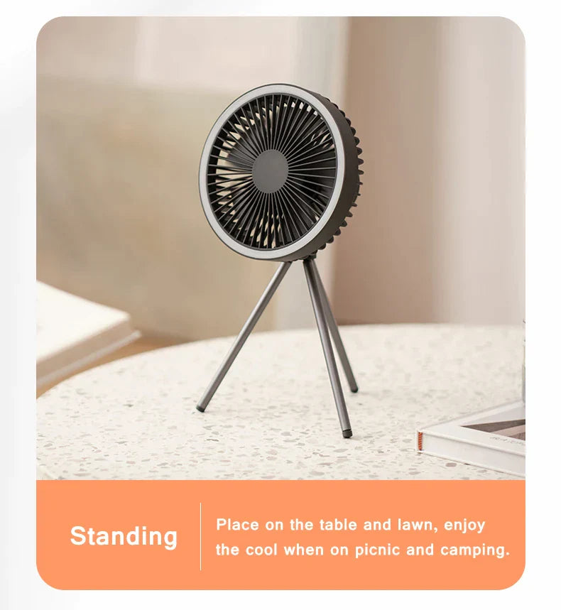 Rechargeable Portable Circulator Wireless Fan With Tripod