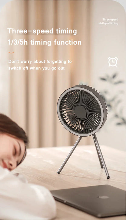 Rechargeable Portable Circulator Wireless Fan With Tripod