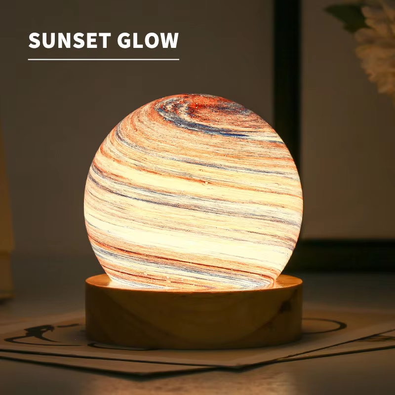 Celestial Glow 3D Glass Lamp