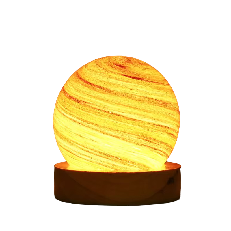 Celestial Glow 3D Glass Lamp