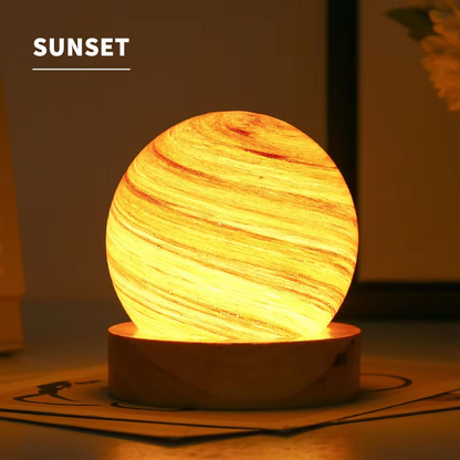 Celestial Glow 3D Glass Lamp