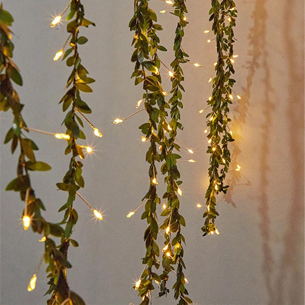 Solar Leaves Curtain Lights 3m x 1m