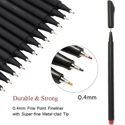 Fineliner Color Pens - 24pack