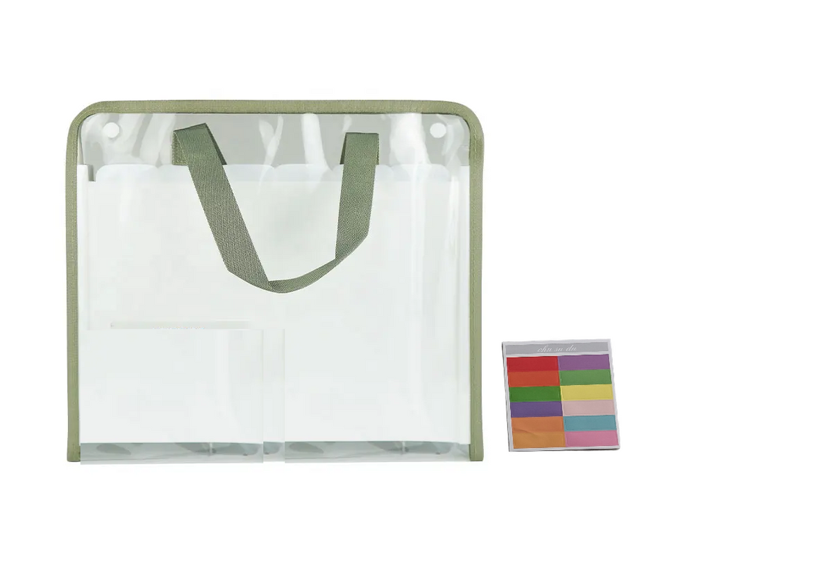 Transparent 13 Pocket A4 Carry Bag