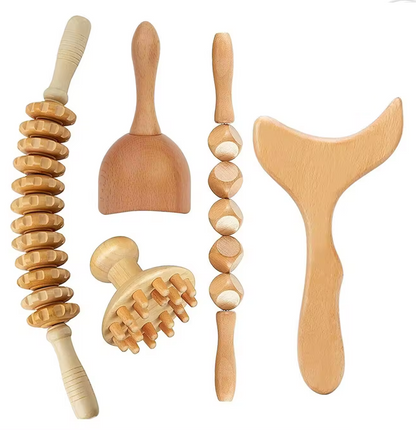 Gua Sha -  Ancient Chinese Massaging 5pc Kit