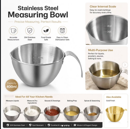 ProMeasure Stainless Steel Measuring Bowl