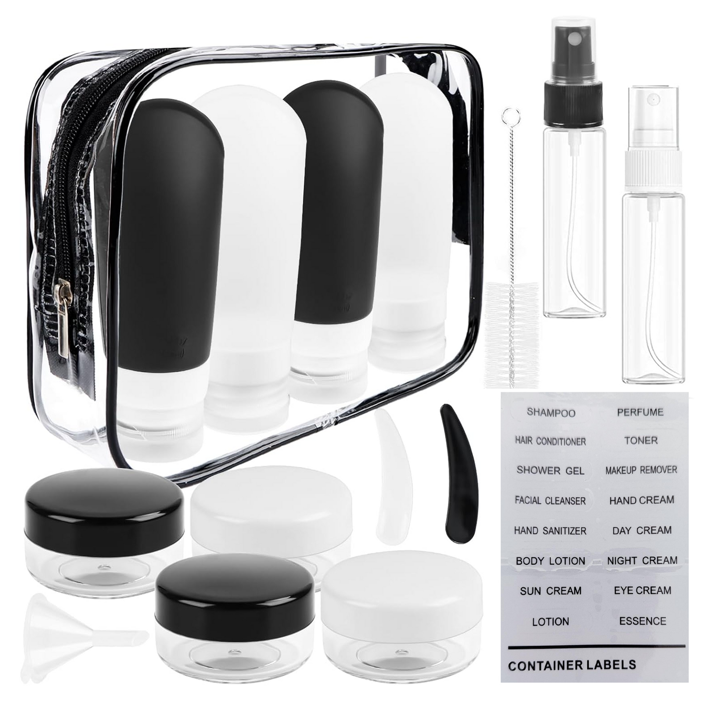 16pc Travel Cosmetics Companion