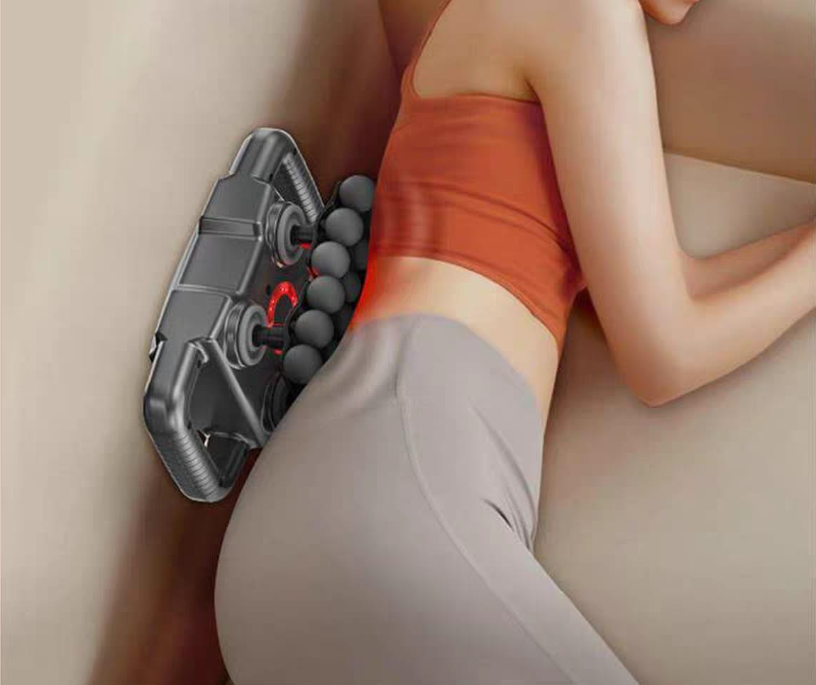 Multi‑Head Deep Tissue Massager with Red Light Therapy -24‑Head Fascia Massage Gun