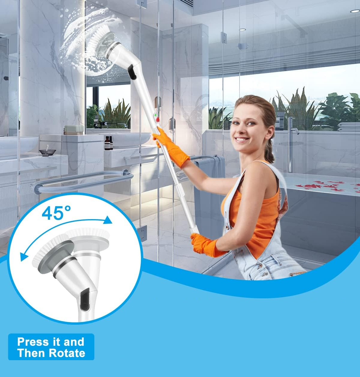 Cordless Electric Spin Scrubber