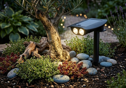 Solar Dual LED Showcase Lamp
