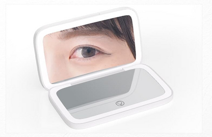 Rechargeable LED Makeup Mirror – Dual‑Sided with 5X Magnification
