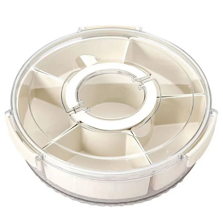 6 Compartments Rotating Snack Preserver/Server
