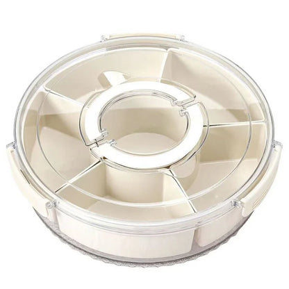 6 Compartments Rotating Snack Preserver/Server