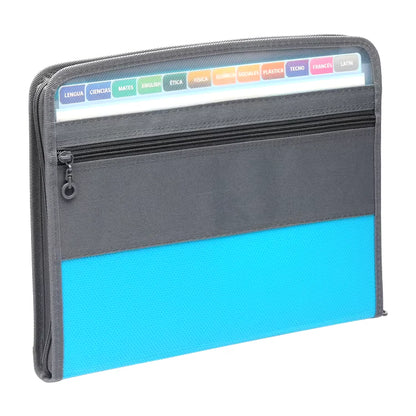 A4 Expandable Book Document Folder - 12 Slots