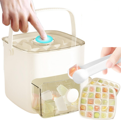 Easy Press Double Layer Ice Cube Maker Box