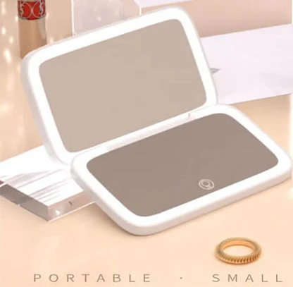 Rechargeable LED Makeup Mirror – Dual‑Sided with 5X Magnification