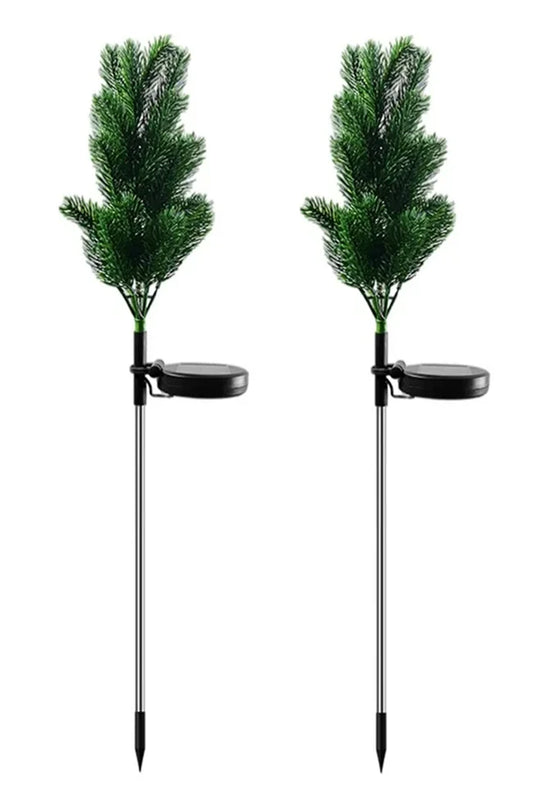 2 pack SolarGlow LED Christmas Tree Lawn Light – Waterproof, Colorful, Auto-On