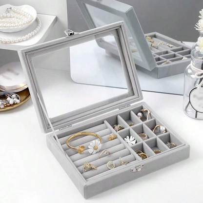 Velvet Easy View Jewelry Organizer