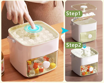 Easy Press Double Layer Ice Cube Maker Box