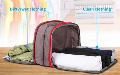 3pc Compression Packing Cubes Set With Clothing Separator