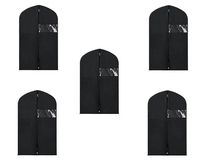 Black Garment Cover with Window - 5 Pack