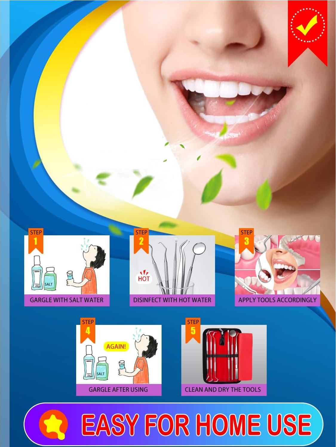 6pc Dental Hygiene Kit