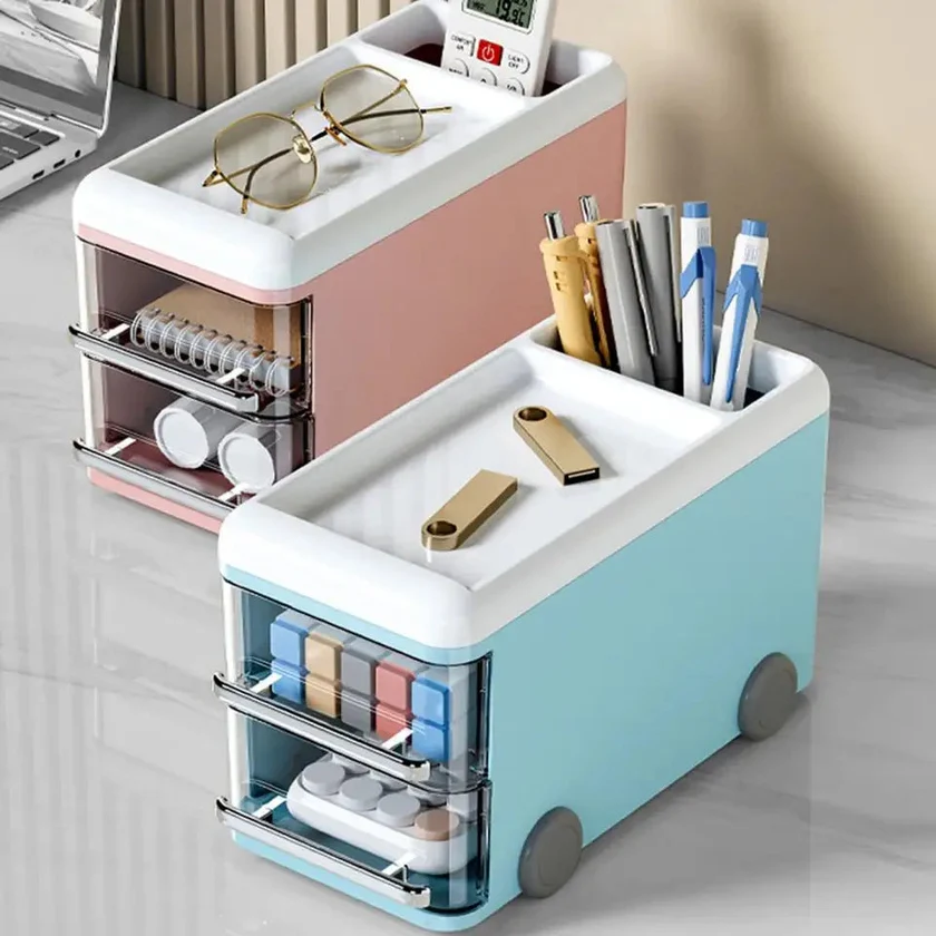 Double Decker Bus Stationary Organizer
