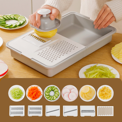 8‑Piece Multifunctional Vegetable Chopper