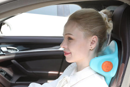 EMS Heat Vibrating Back & Neck Massage Pillow