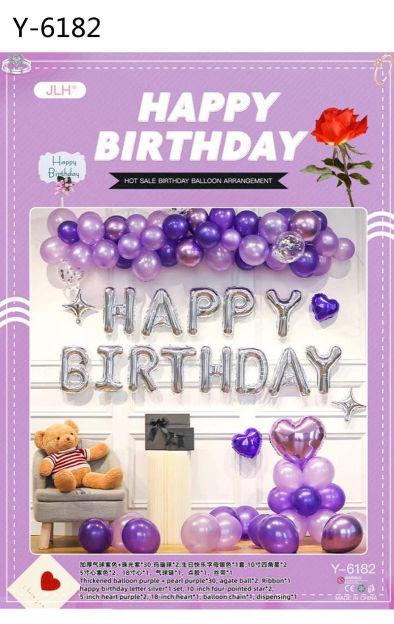 Happy Birthday - Purple