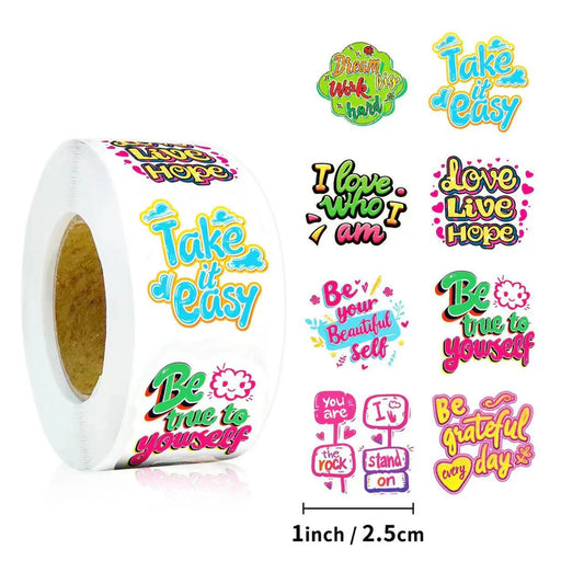 Spread Positivity Stickers: 500pc