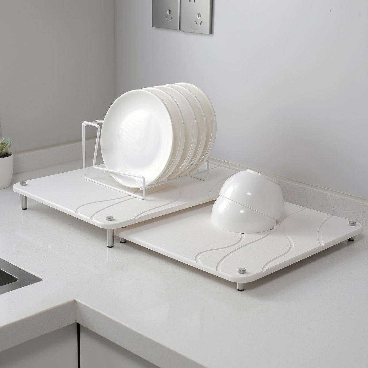 QuickDry Stone Dish Mat Set