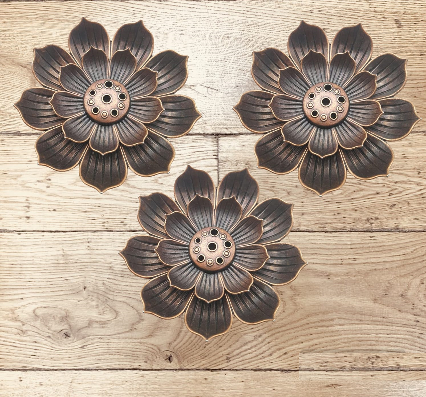 Lotus Harmony Incense Stick or Cone Holder - 3pc