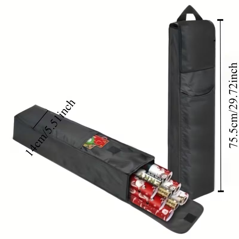 Christmas Wrapping Paper Storage Bag – Oxford Fabric Organizer