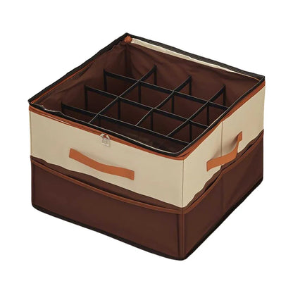 Home Textile Storage Organizer – Foldable with Side Pockets